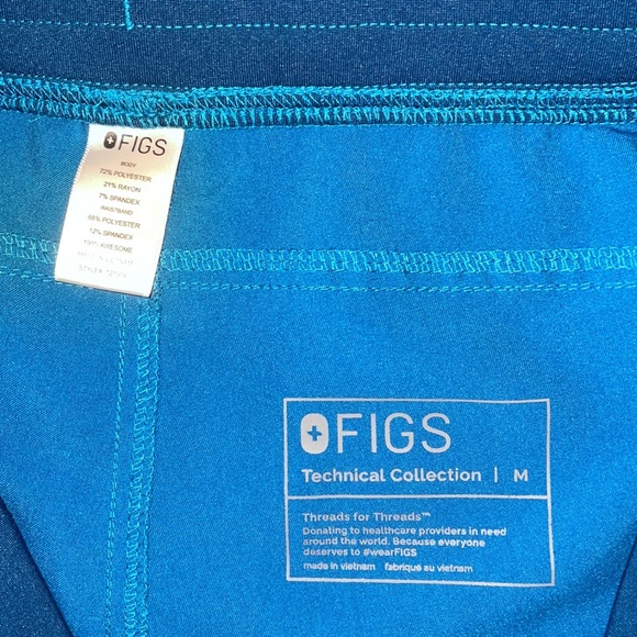 FIGS scrubs pants teal - Picture 9 of 9